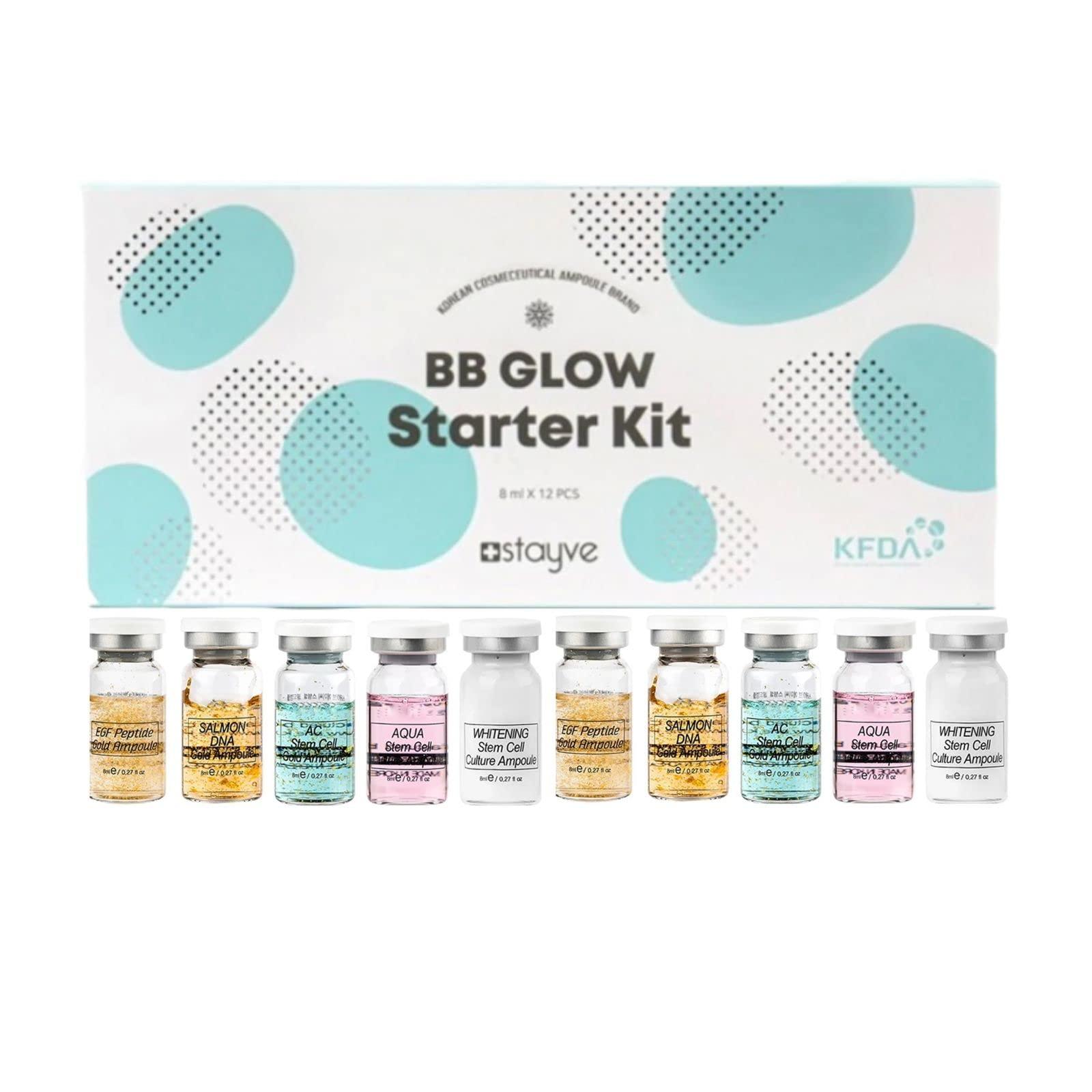 VIOEMI BY BEAUTY PLUS BB Glow Booster Starter Kit, BB Glow Serum Kit for Skin Treatment, Anti Aging Serum, 10 Vials, Anti Wrinkle Skin Care Pigmented Serums