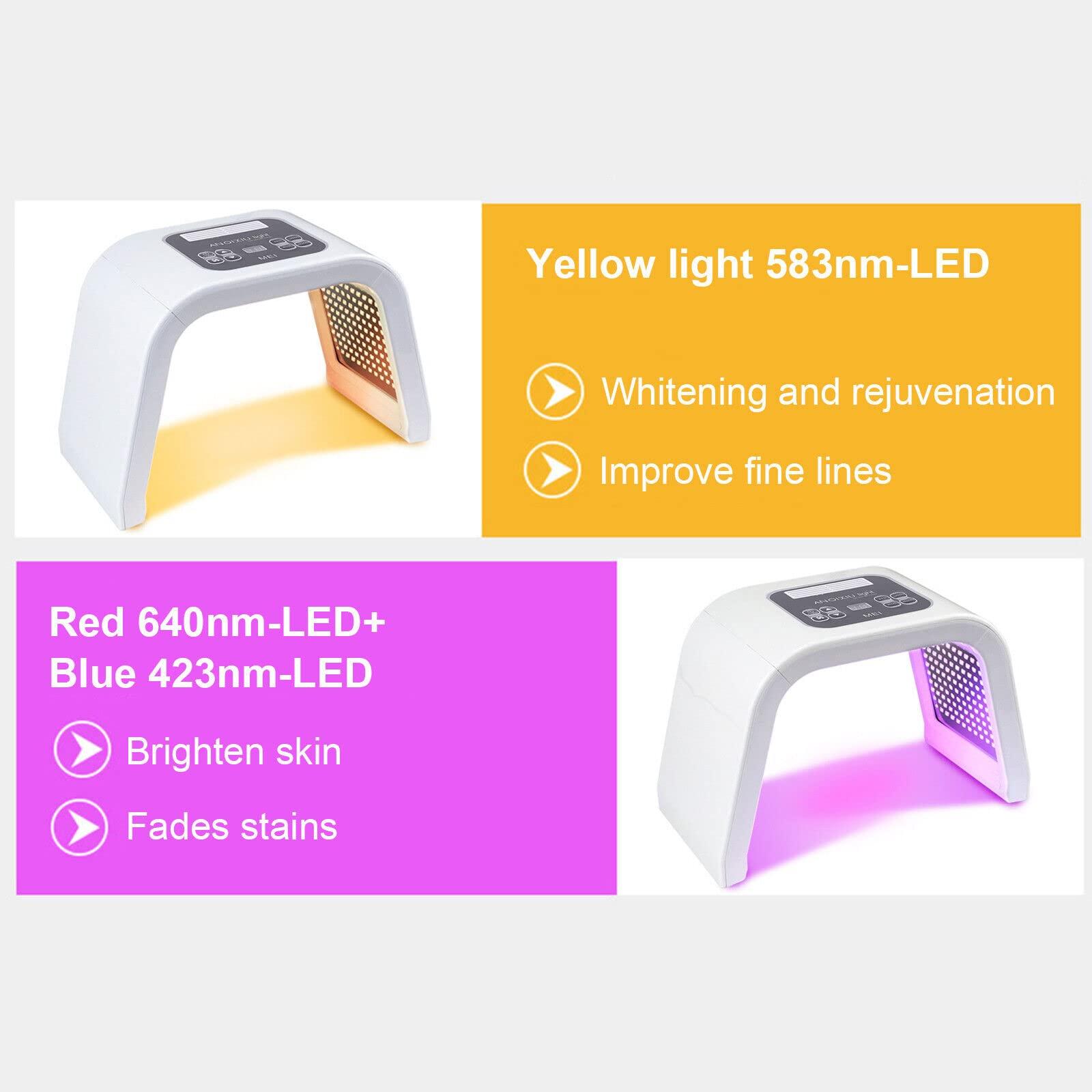 TFCFL TFCFL Led Face Mask Light Therapy LED Face Skin Light, 7 Color LED Face Mask Led Light Therapy Facial Skin Care Mask Facial Equipment Beauty Machine for Skin Care at Home