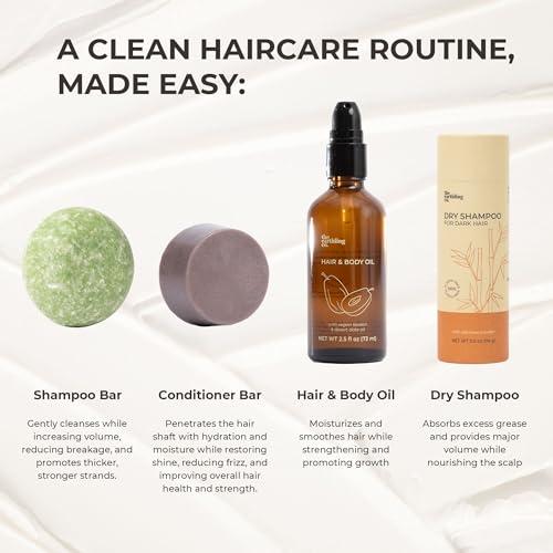 The Earthling Co. The Earthling Co. Shampoo Bar - Promote Hair Growth, Strengthen & Volumize All Hair Types - Paraben & Sulfate Free formula with Natural, Vegan Ingredients for Dry Hair (Wild Vanilla, 3 oz)