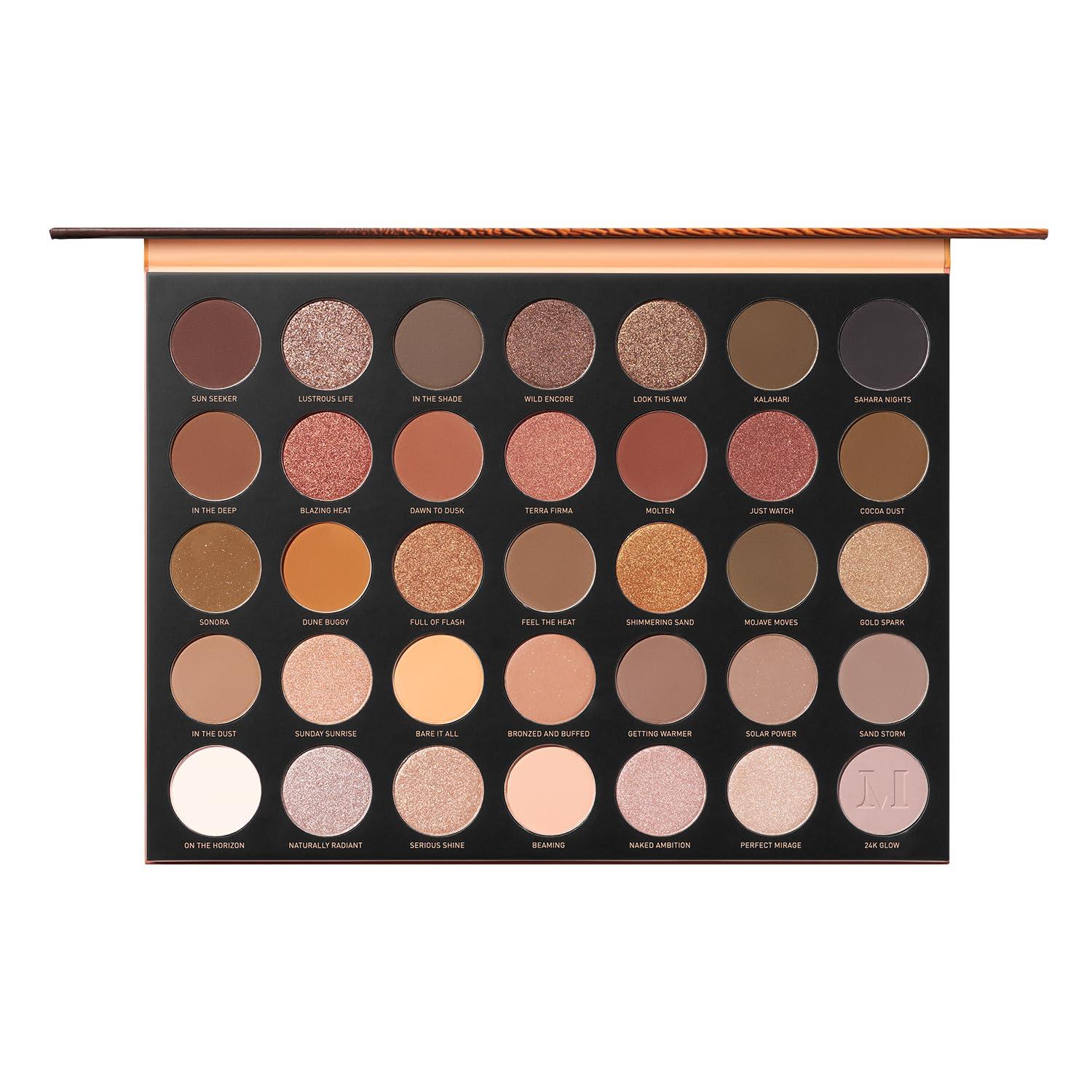 MORPHE Morphe 35U Makeup Palette - Gilded Desert Artistry Palette with Deep Metallics, Shimmers & Matte Pressed Pigments - Made to Build, Blend & Layer for Everyday, Versatile Makeup Looks (1.98 oz)