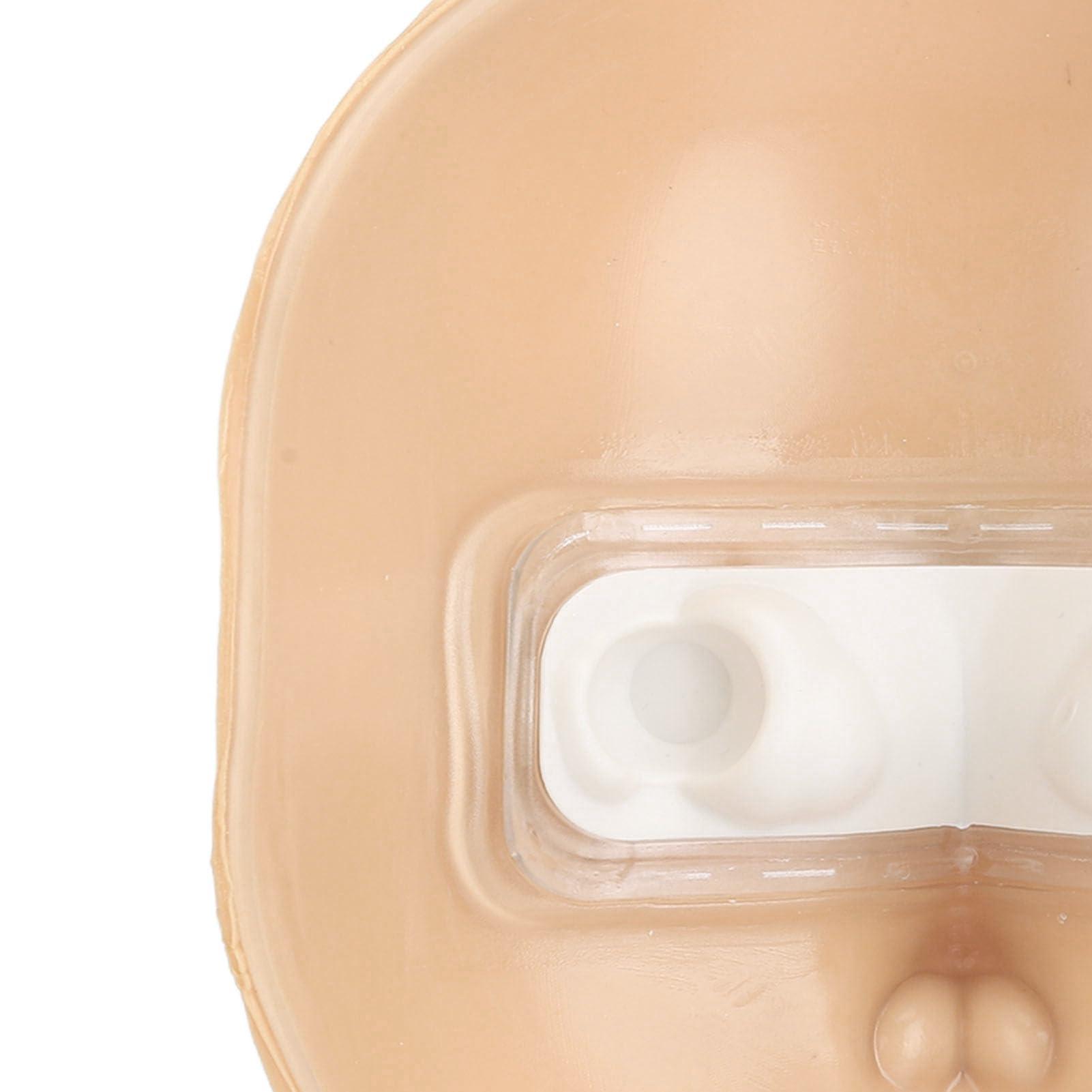 JTLB JTLB Makeup Practice Face with Plastic Stand 5D Silicone Full Face Makeup Practice BoardReusable Mannequin Tool for Beginner (White Skin)