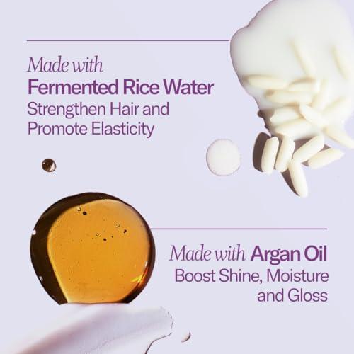 FUNCTION OF BEAUTY Function of Beauty Wavy Hair Shampoo & Conditioner, 22 oz Each - With Fermented Rice Water to Strengthen & Argan Oil to Enhance Glossiness & Natural Shine, Sulfate-Free, Customizable Haircare