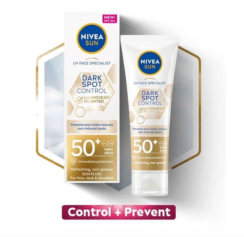 NIVEA NIVEA Sun UV Facial Specialist Dark Spot Control Cream SPF 50+ Luminous630, 40ml, Pack of 1