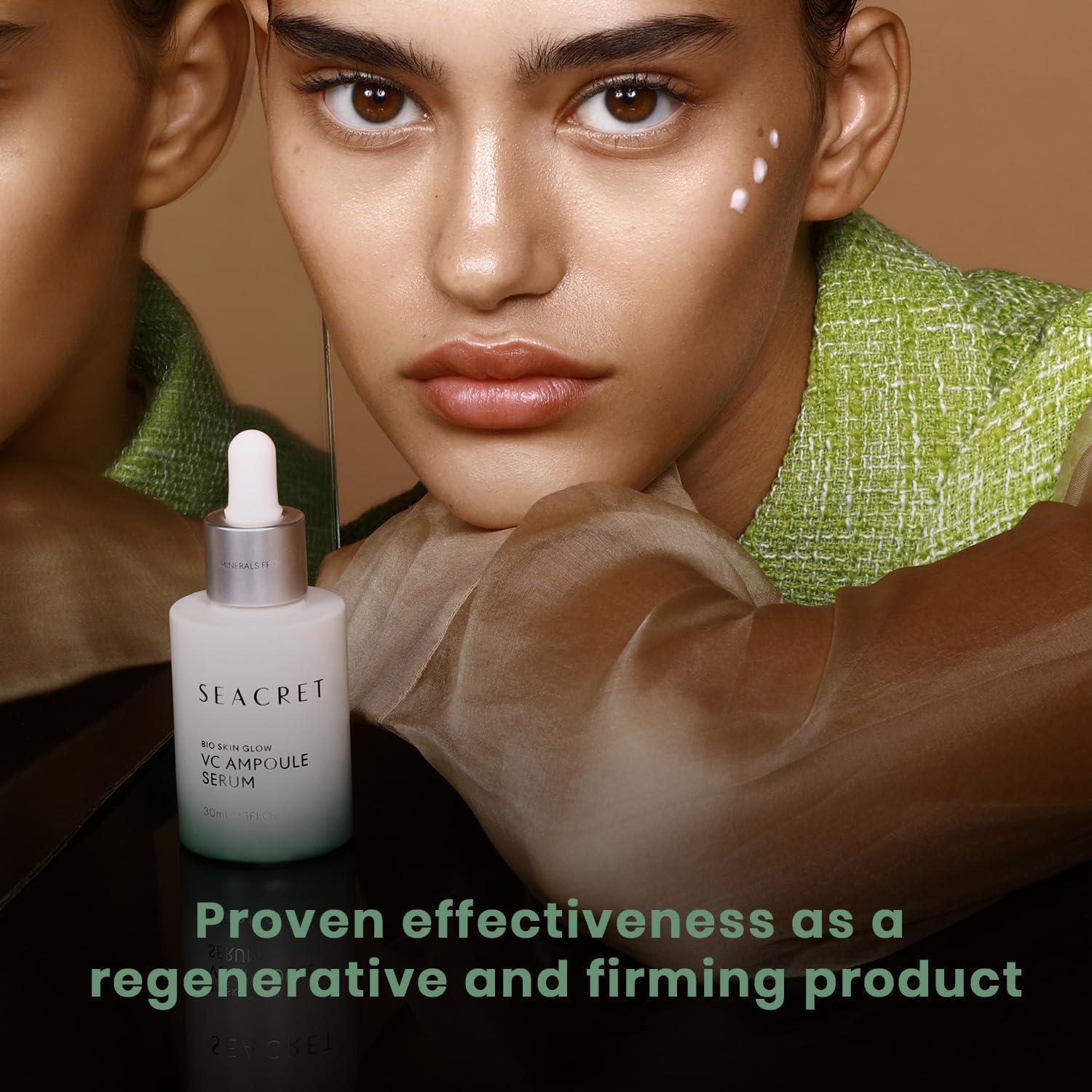 SEACRET SEACRET Face Serum - Bio Skin Glow Concentrated Vitamin C Serum for Face, Ampoule, 1 Fl.Oz 30ml.