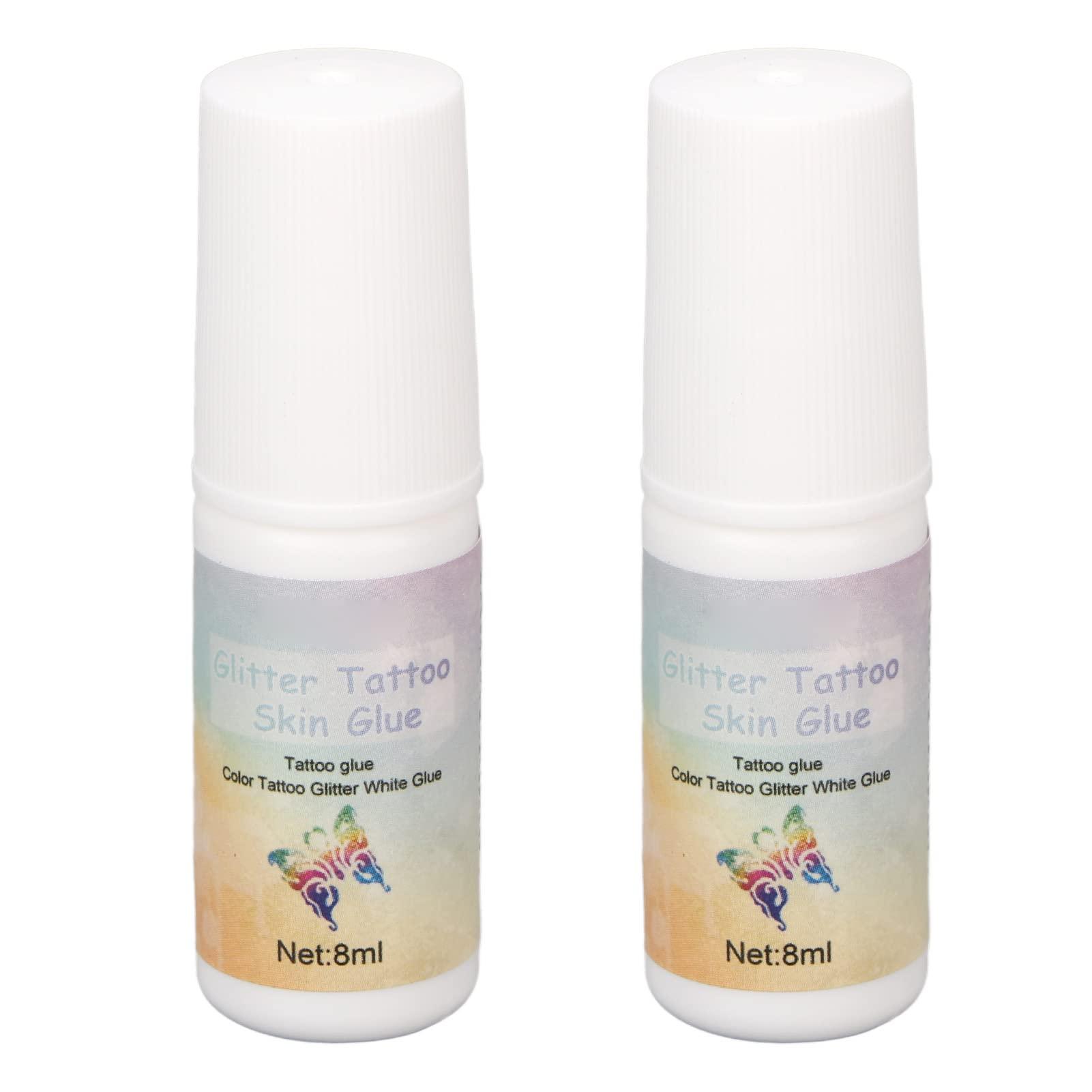 Airshi Glitter Body Skin Glue, Skin Friendly Glitter Makeup Glue Prevent Fall Off Removable Safe High Adhesive for Stages