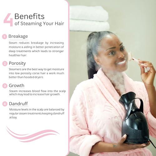 RudeGalBeauty Rude Gal Beauty Hot Mist Steamer for Facial Deep Cleaning & Humidifier - Beauty Tool for Skin Care Hair Care - Ionic Steamer for Face Spa Day Essential Face Care Product Suitable for Men and Women