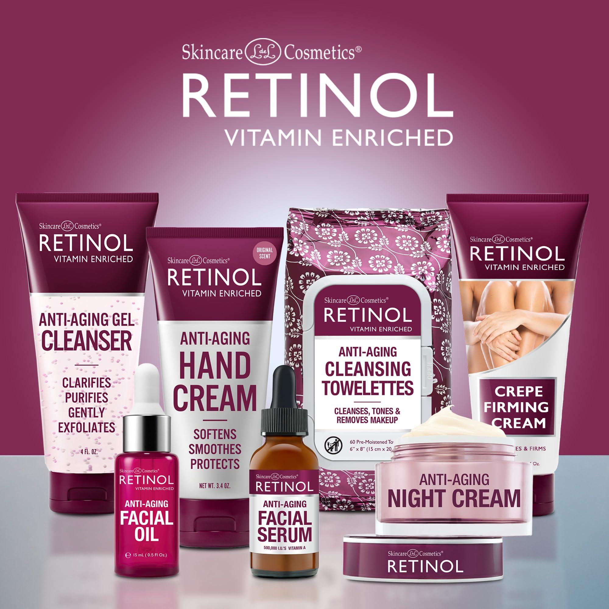 Retinol Retinol Anti-Aging Day Cream Broad Spectrum SPF 20 Moisturizes & Reduces Look of Fine Lines Anti-Aging Sheet Mask Hydrating Vitamin-Enriched 15 Minute Treatment With Collagen