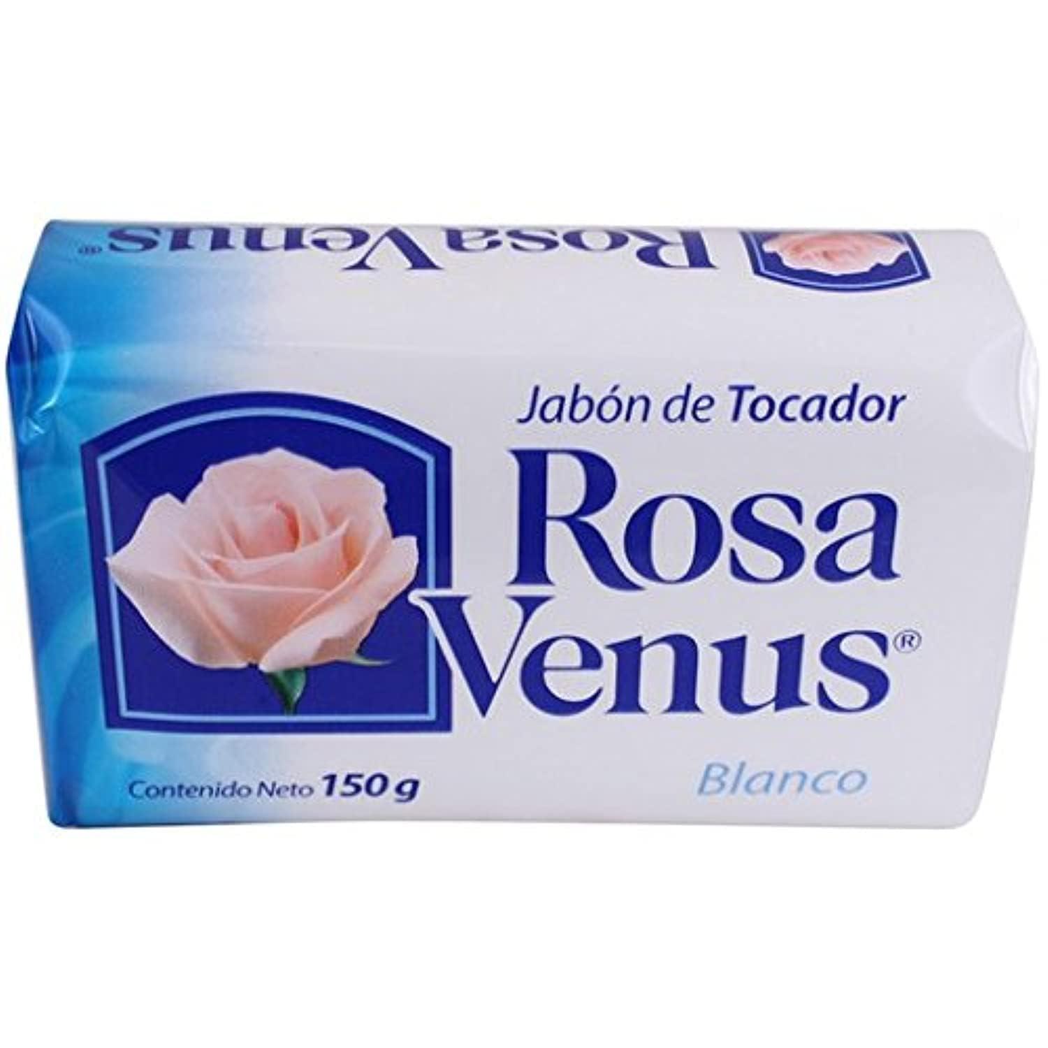 La corona Jabon Rosa Venus Blanco Clasico 150 g / 5.29 oz Pack of 12, 20 or 40 Pack, Bar (40)