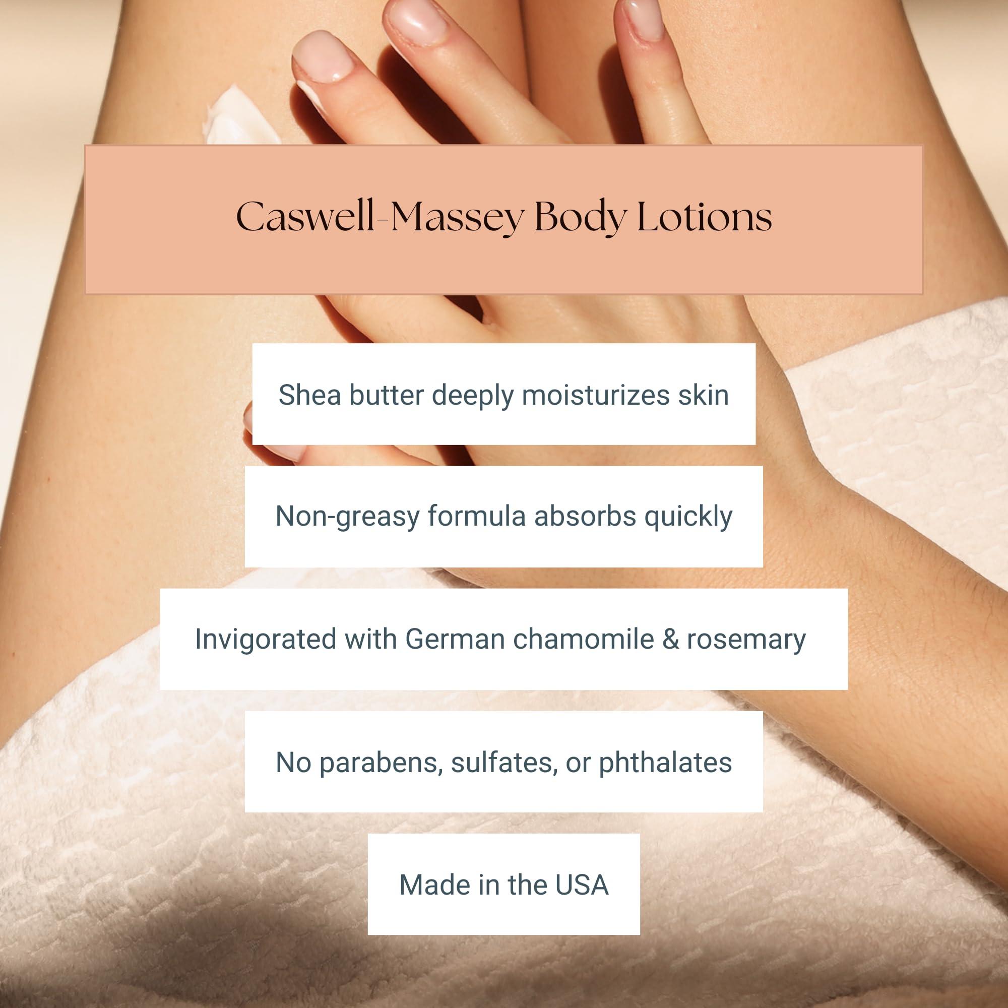 Caswell-Massey Caswell-Massey Almond & Aloe Lotion, Warmly Sweet Almond Scented Moisturizer, Botanical Body Lotion for Women with Aloe Vera, Calendula & Chamomile, 32 Fl Oz