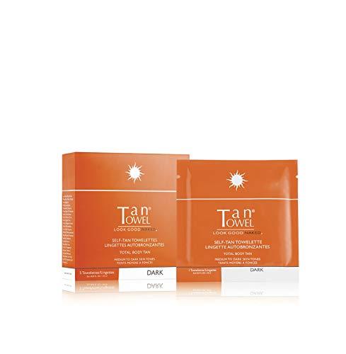 Tan Towel TanTowel Full Body Tan Towelettes - 5 Pack, Dark, 0.5 Fl Oz (Pack of 5)