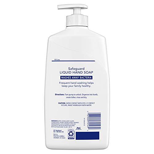 Safeguard Safeguard Liquid Hand Soap, Micellar Deep Cleansing, Fresh Clean Scent | Washes Away Bacteria - 25 Ounce Bottle (Pack of 1)