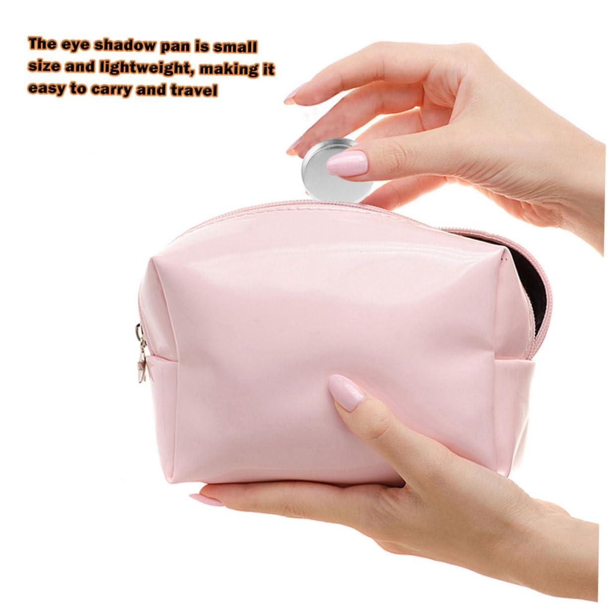 Beatifufu Beatifufu Elegant Metal Eyeshadow Pans 30pcs Empty Pans for Cosmetics Palette Refillable Makeup Pans