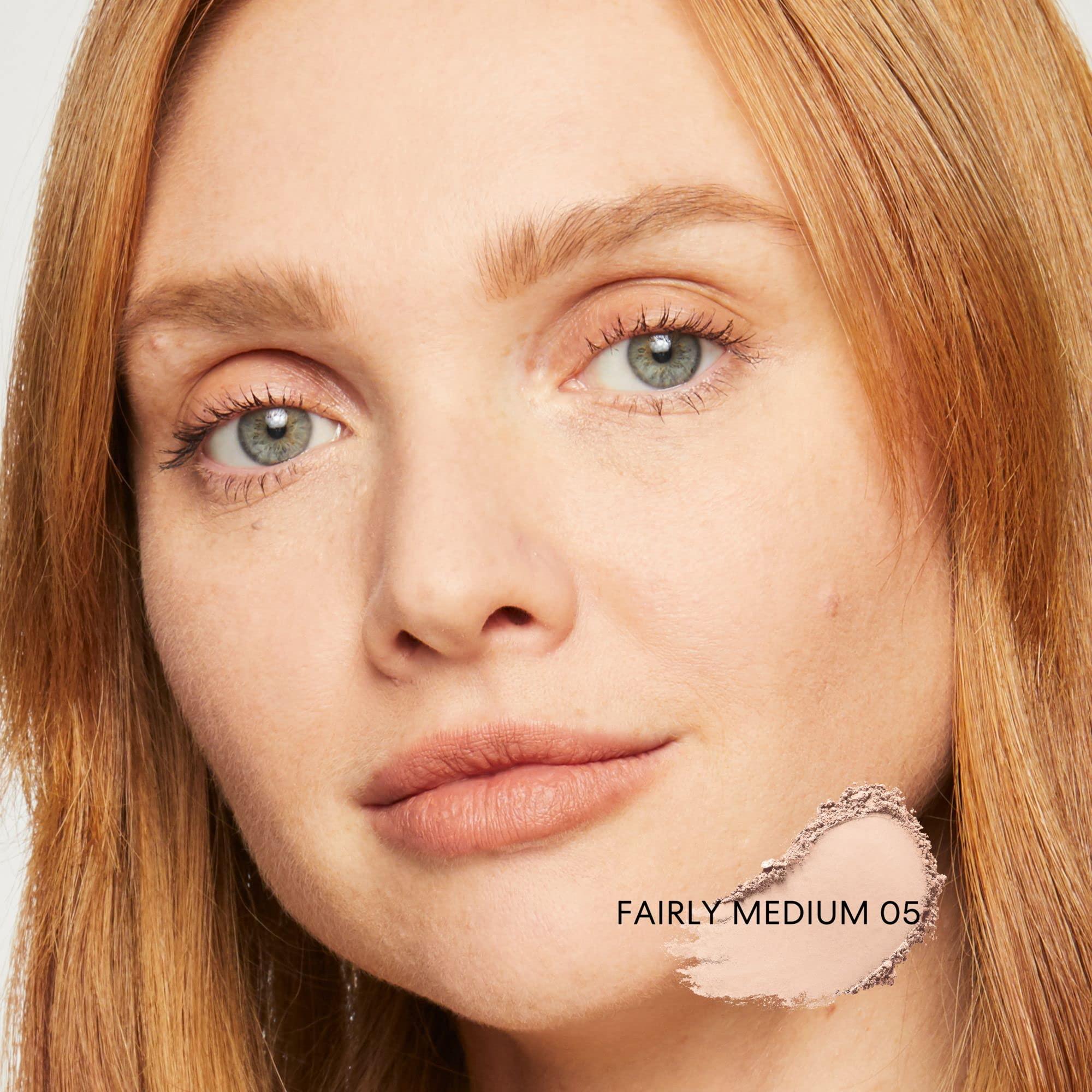 bareMinerals bareMinerals Original Loose Powder Foundation SPF 15, Lightweight Mineral Loose Powder Foundation Makeup, Buildable Coverage, Talc Free, Vegan (Fairly Medium 05)