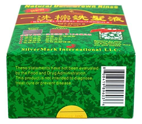 Diety Deity America Natural Herbal 2in1 Formula Color Change Shampoo, Dark Brown Rinse 6 ea