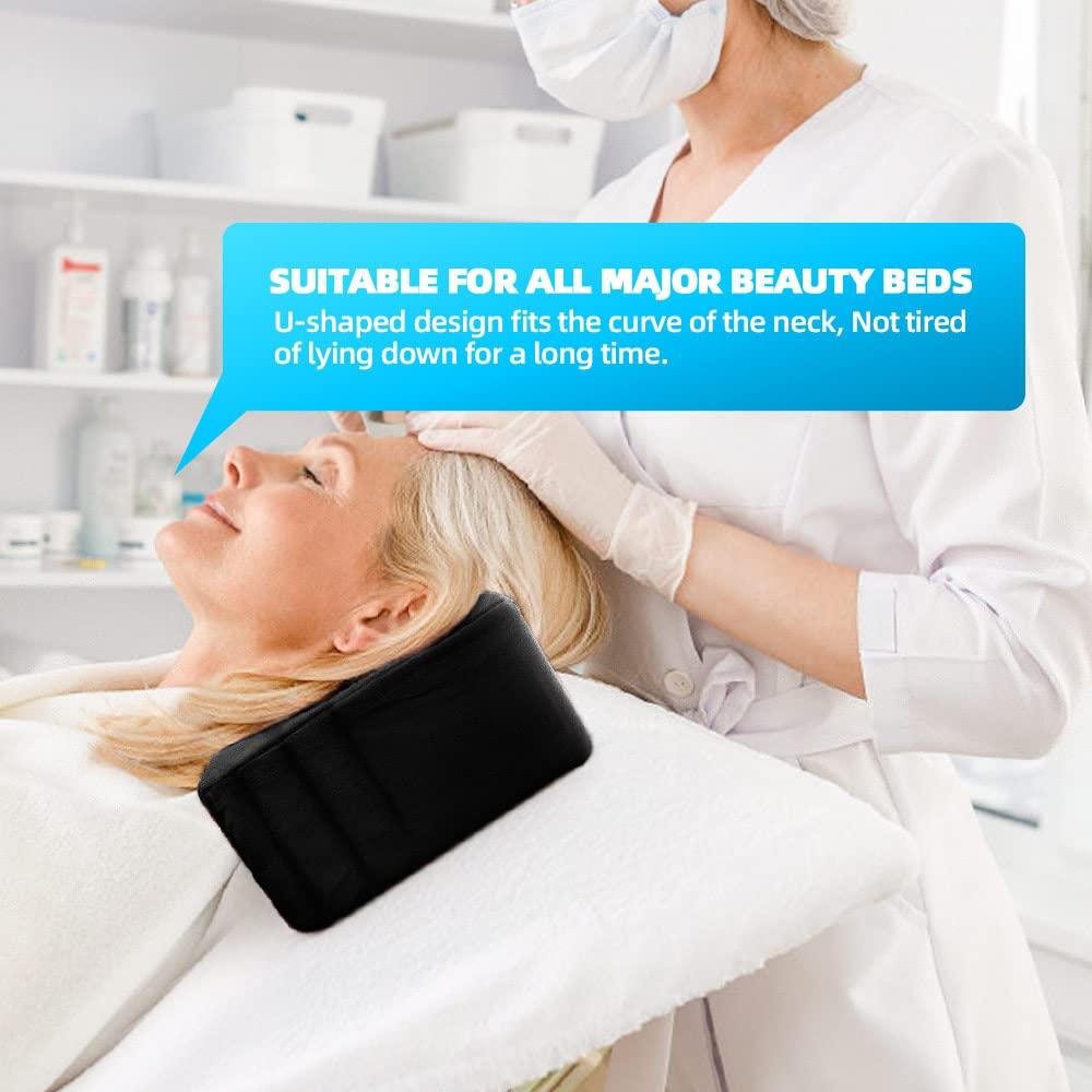 Onism Onism Wipeable PU Leather Lash Bed Cover & Lash Pillows with 2 Removable Pillow Covers, Perfect for Eyelash Extensions Salons Spa, Black