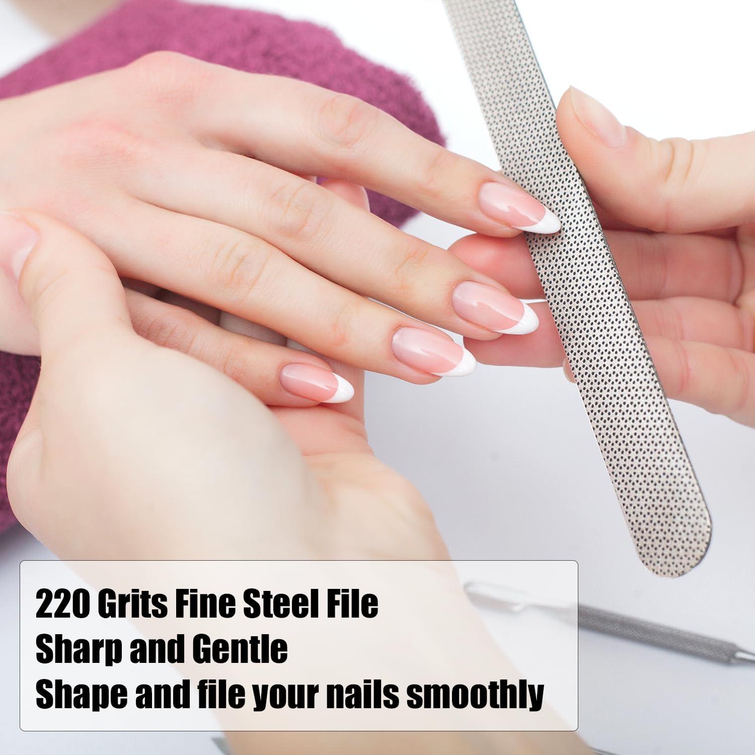 LePinko LePinko Diamond Nail File with Crystal Nail Shiner Set and No Splash Nail Clippers Set