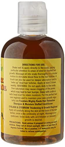 Fountain Fountain Real Black Black Jamaican Castor Oil - Beard Growth Oil - Mustache Growth - Beard Thickener - Hair Oil For Men - Luxury Satin Durag - 4 Oz