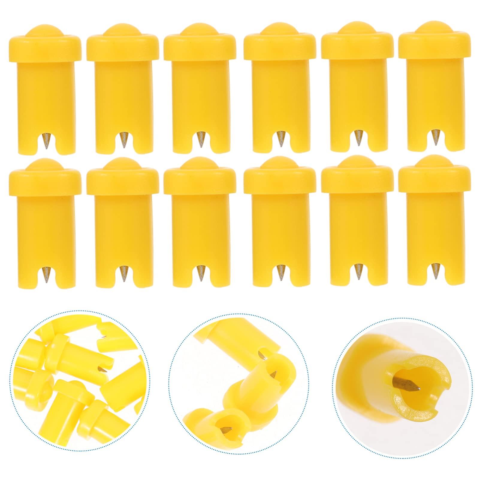 Beaupretty Beaupretty 4sets Needle Nose Lash Glue Bottle Blocking Needle Glue Bottle Pin Replacement Head Portable 100pcs*4
