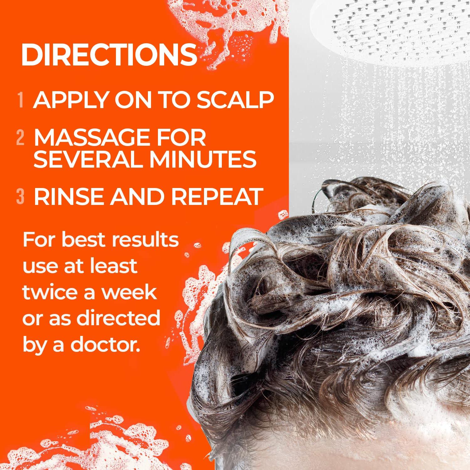 Mediscap Medicasp Coal Tar Gel Dandruff Shampoo to Treat Seborrheic Dermatitis Psoriasis 3 Pack 6 oz