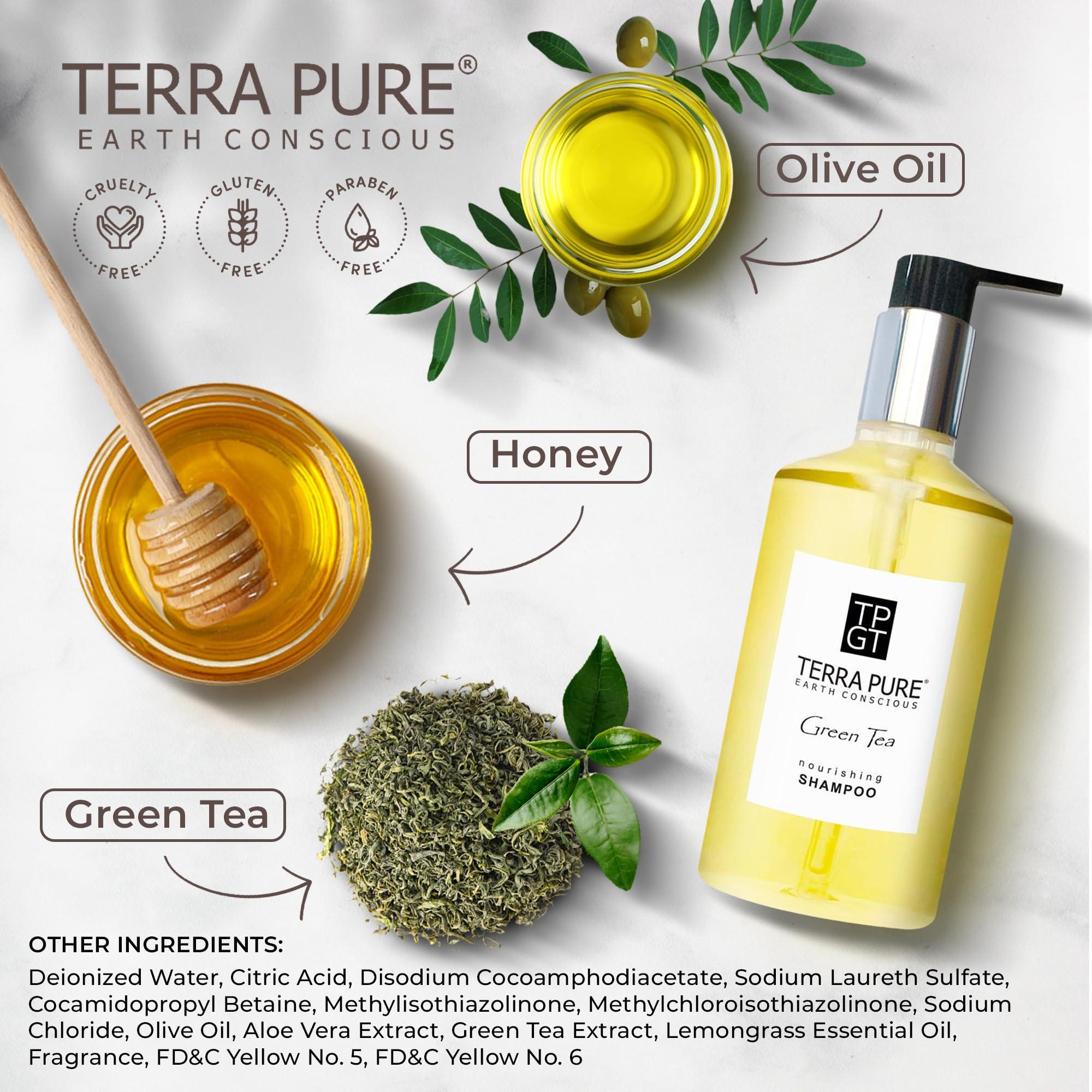 Terra Pure Terra Pure Shampoo, Retail Size Hotel Amenities, 10.14 oz. (Single)