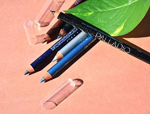 Palladio Palladio Glitter Eyeliner Pencil, Longlasting Creamy Cosmetic Pencil, Shimmer Eye Liner, Buttery Smooth Tip, Professional Makeup Glittery Pencil, Sharpenable, Sky Sparkle