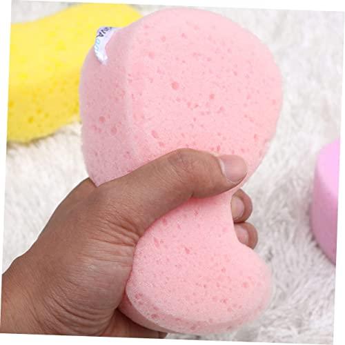 Hemoton Hemoton 5pcs Bath Sponge Decontamination Sponge Car Bath Scrub Shower Sink Sponge Holder Clean Sponge Face Erasers Facial Cleansing Sponge Large Sponge Body Kit Algae Sponge