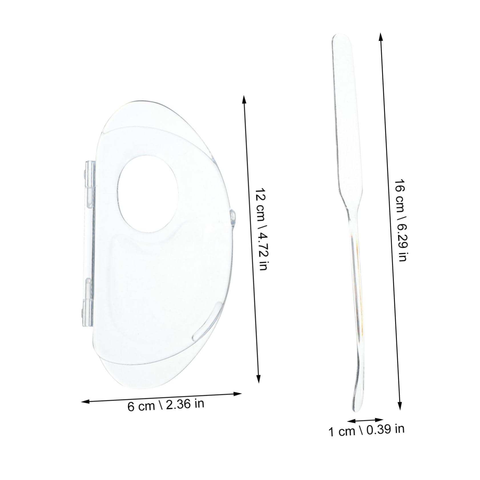 Healeved Healeved 1 Set Palette Foundation Blending Tray Makeup Plate Makeup Mixing Tray for Foundation Blending Plate Foundation Palette Foundation Plate Makeup Mixing Palette Makeup Tool, 12.00X6.00X1.00CM