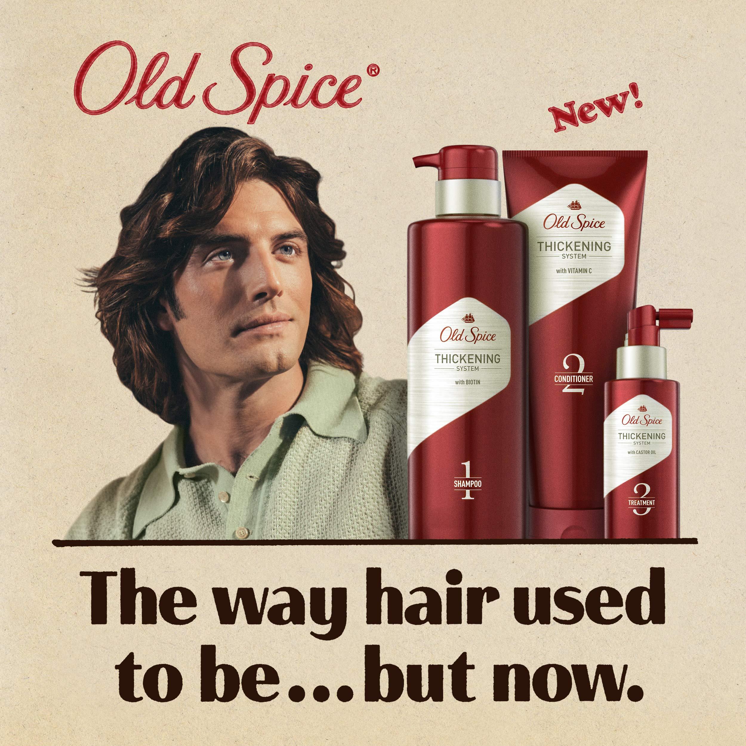 Old Spice Old Spice Hair Thickening Conditioner for Men, Infused with Vitamin C, Step 2, 10.9 Fl Oz