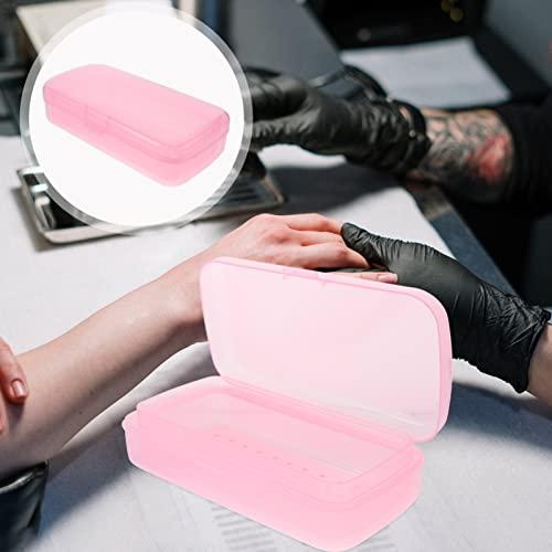 FOMIYES FOMIYES Plastic Containers Clean Box Professional Nail Art Tool Plastic Tray Box for Nail Tweezers Hair Salon Manicure Equipment Eyelash Extensions Lash Tweezers