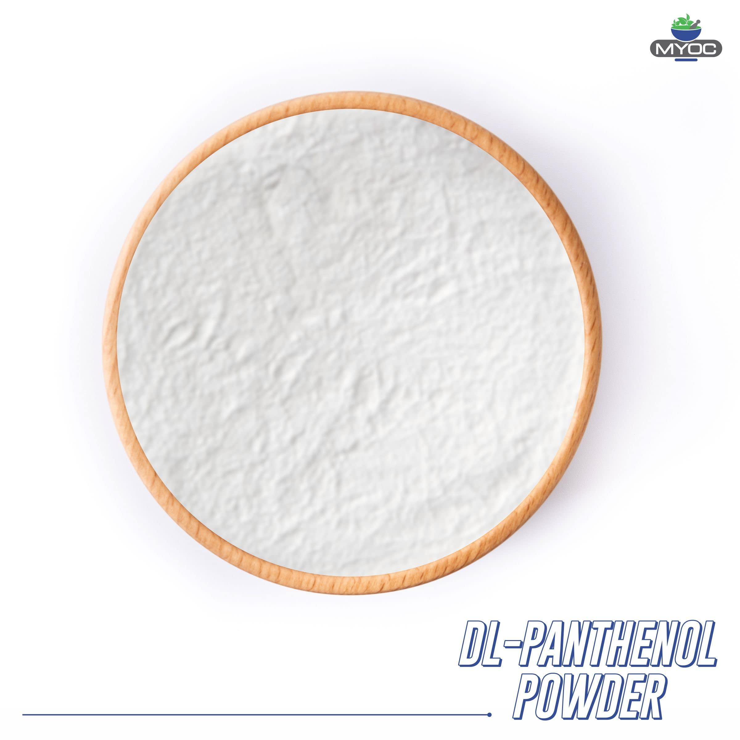 MYOC MYOC DL-Panthenol Powder - Provitamin B5 Powder for Cosmetics, DIY, Hair & Skin Care - 8 oz / 227 gm (8 Oz)