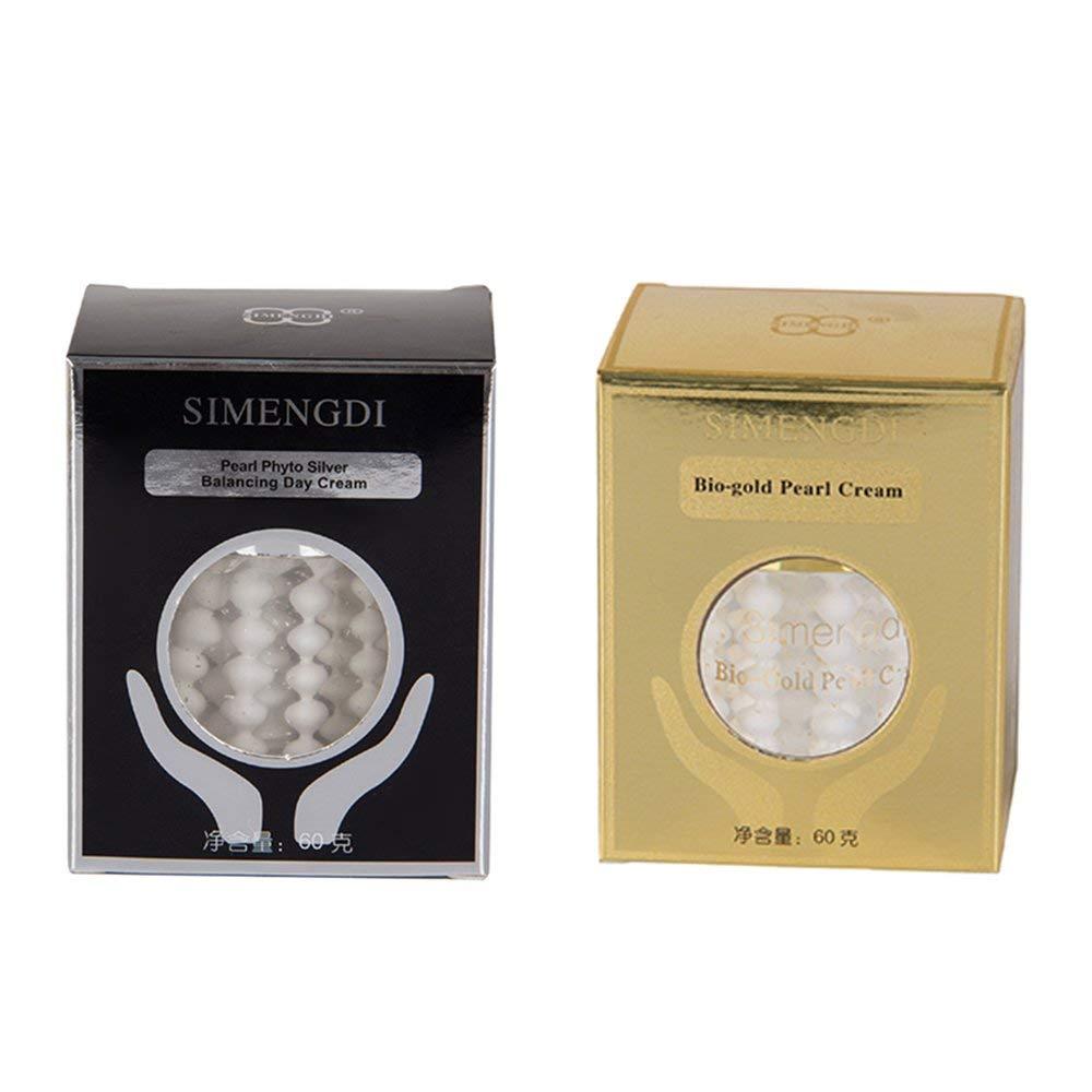 Simengdi Lot Simengdi Bio-gold Pearl Cream + Simengdi Phyto - Silver Balancing Day Cream Anti-ageing Wrinkle Pearl Cream