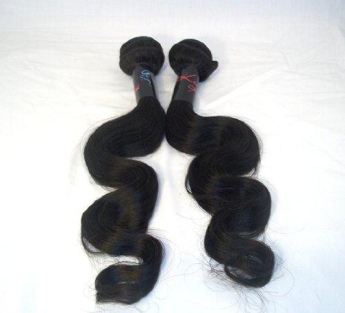 KrisKlank 100% Virgin Indian Remy Weft Hair Extension- Natural Brown- Body Wave - 18 Inches- 100 Grams