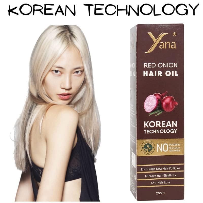 Yana Yana Onion & Black Seed Hair Oil For Long Hair Men By Korean Technology