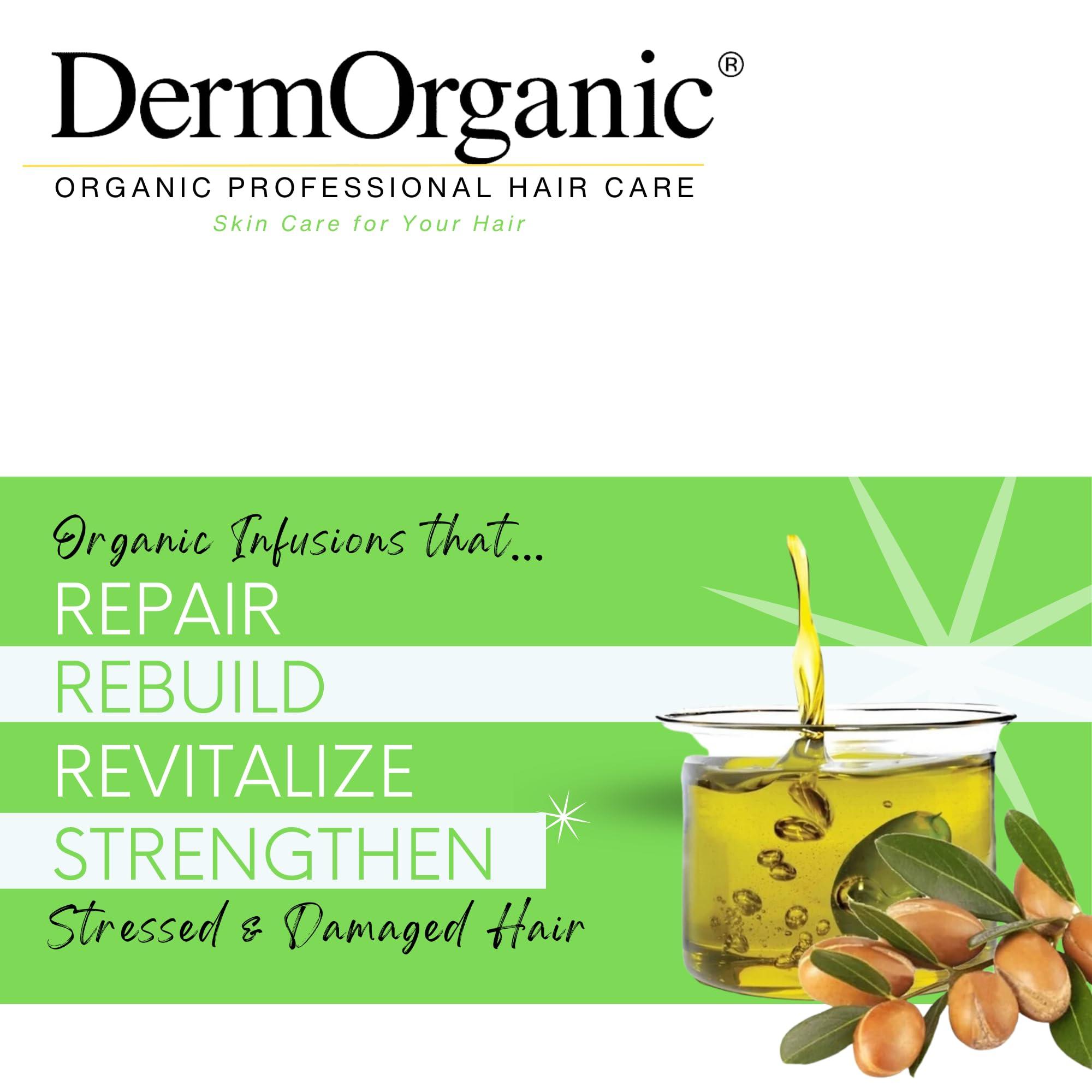 DermOrganic DermOrganic Argan Oil Daily Hydrating Shampoo plus Conditioner Sulfate-Free & Color Safe, 16.9 oz