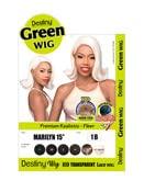 Destiny Synthetic Lace Front Wig With Baby Hair Glueless Multi Layer DESTINY GREEN WIG Short Marilyn Flip style Synthetic Wig T Part Ear-Ear Lace Front Wig HIGH Heat Resistant Fiber Wig for Women(14 Inch) (4)