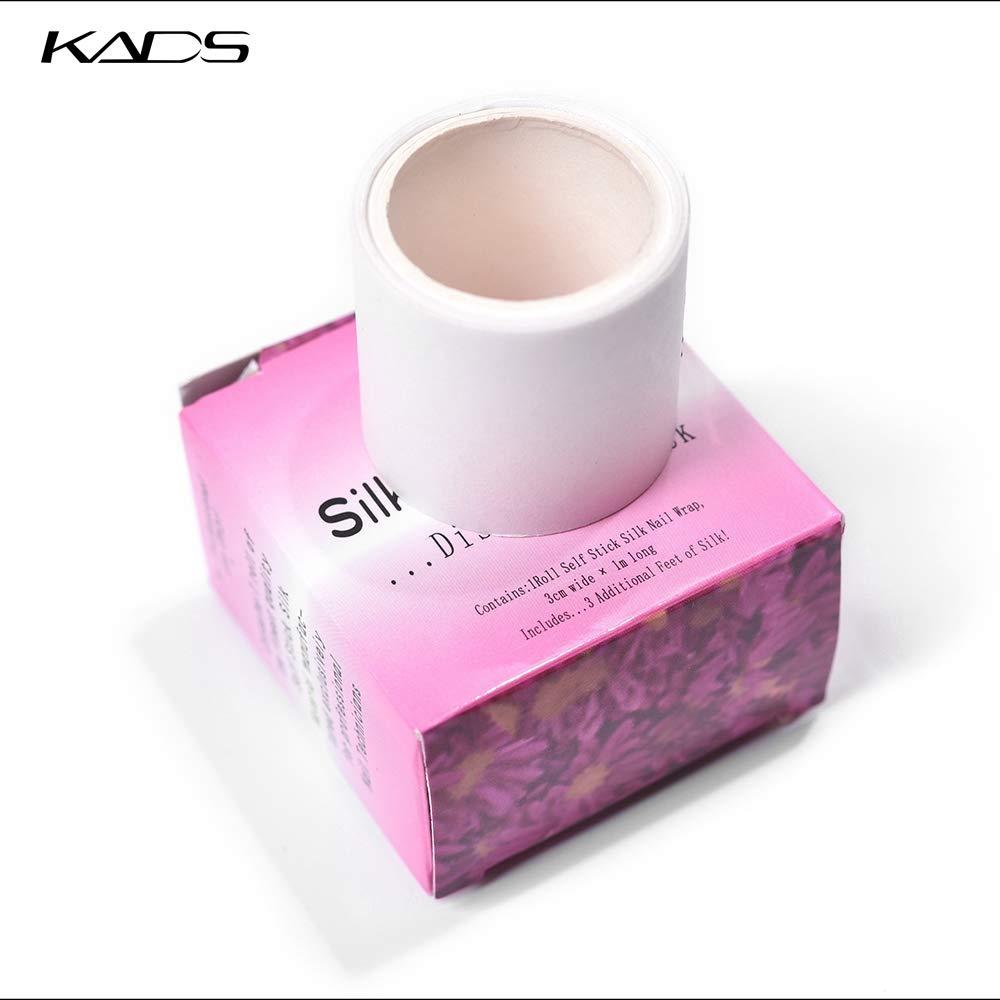 KADS KADS 5 Rolls Nail Repair Fiberglass Silk Wrap Self Adhesive Anti Damage DIY Strong Protect Reinforce Extension StickerNail Protector Tool for Home Use or Salon (5 Rolls)