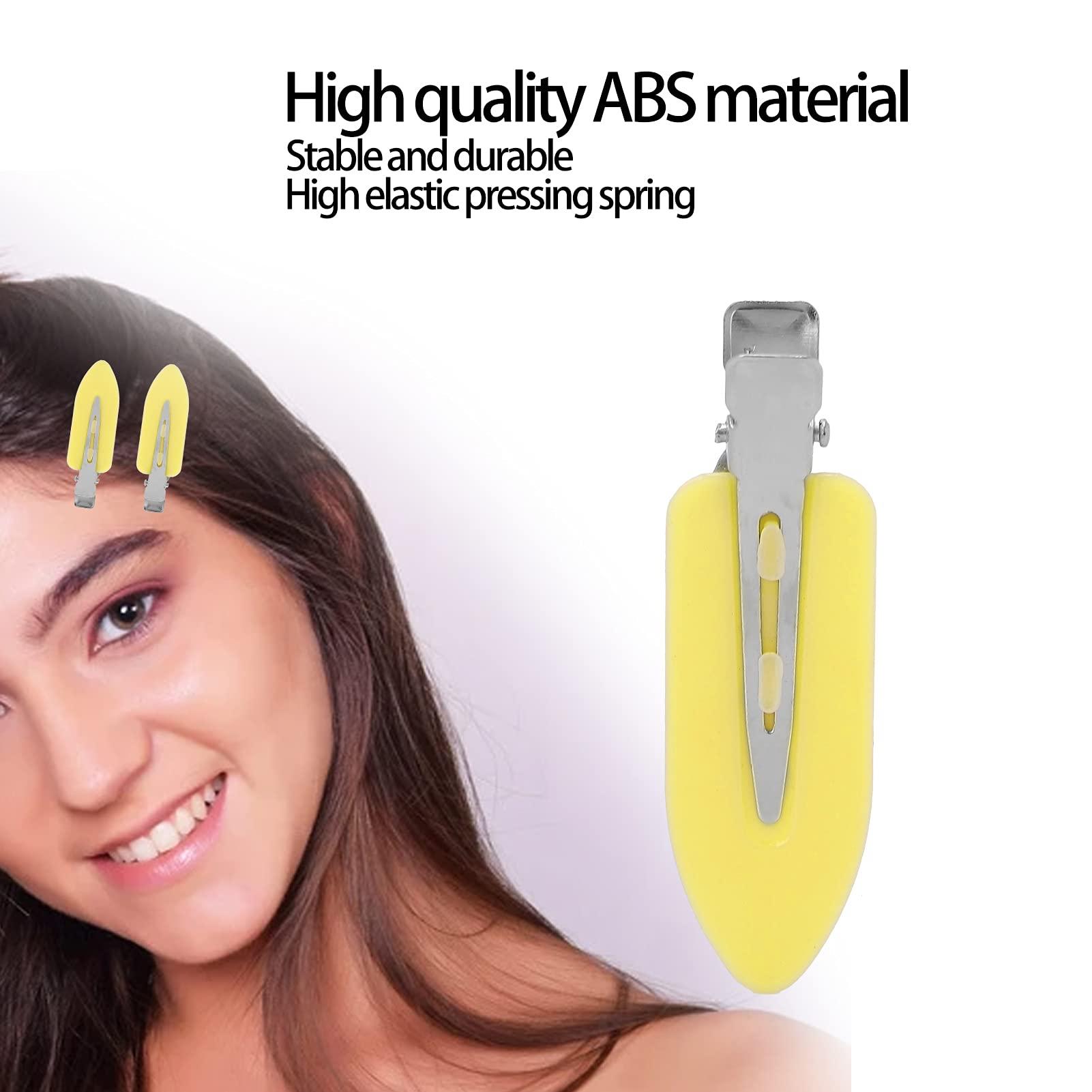 Pilipane Hair Clips,No Bend Hair Clips,4 Pcs No Crease Hair Clips Duck Billed Hair Clips,Hair Clips For Women,Makeup Clips,Hair Clips For Styling Sectioning,Hairstyle Clips For Women Girls(yellow)
