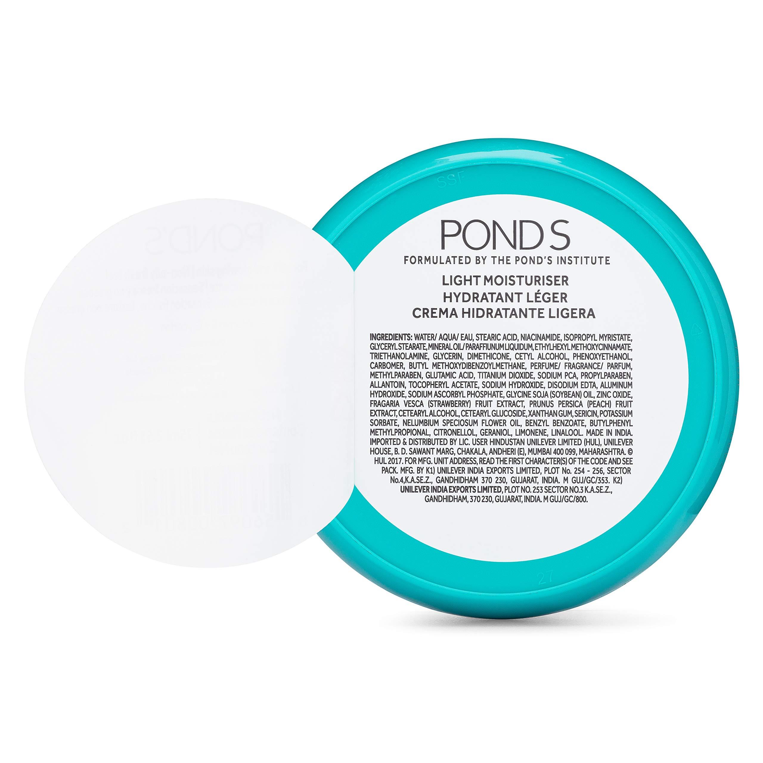 Pond\'s Pond\'s Light Moisturizer Cream, For Soft and Glowing Skin, Vitamin E, 6-Pack of 2.53 Fl Oz Each
