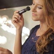 Susan Posnick SUSAN POSNICK, COLORFLO: Natural Makeup, Vegan, Cruelty Free, Mineral Powder Foundation & Sun Protection Brush (M12/Chestnut) Refillable - USA