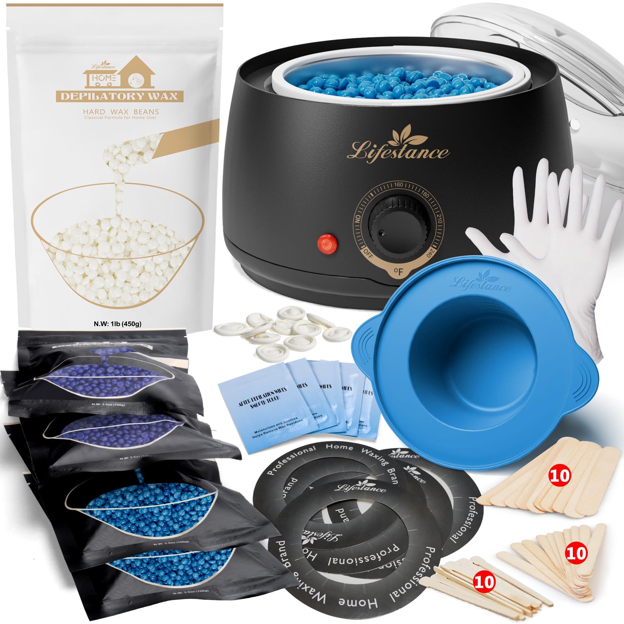 Lifestance Lifestance L1 Wax Warmer Hair Removal Kit + 1LB Pearl-White Wax Beads