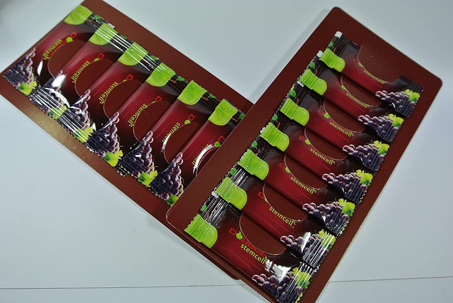 phytocelltec 7 Packs Phytoscience Double Stem Cell Anti Aging Acne Treatment Supplement Acai Berry Extract Blueberry Reduce Wrinkles Pores Pimples Fine Lines Skin Texture (14 Sachets/pack)