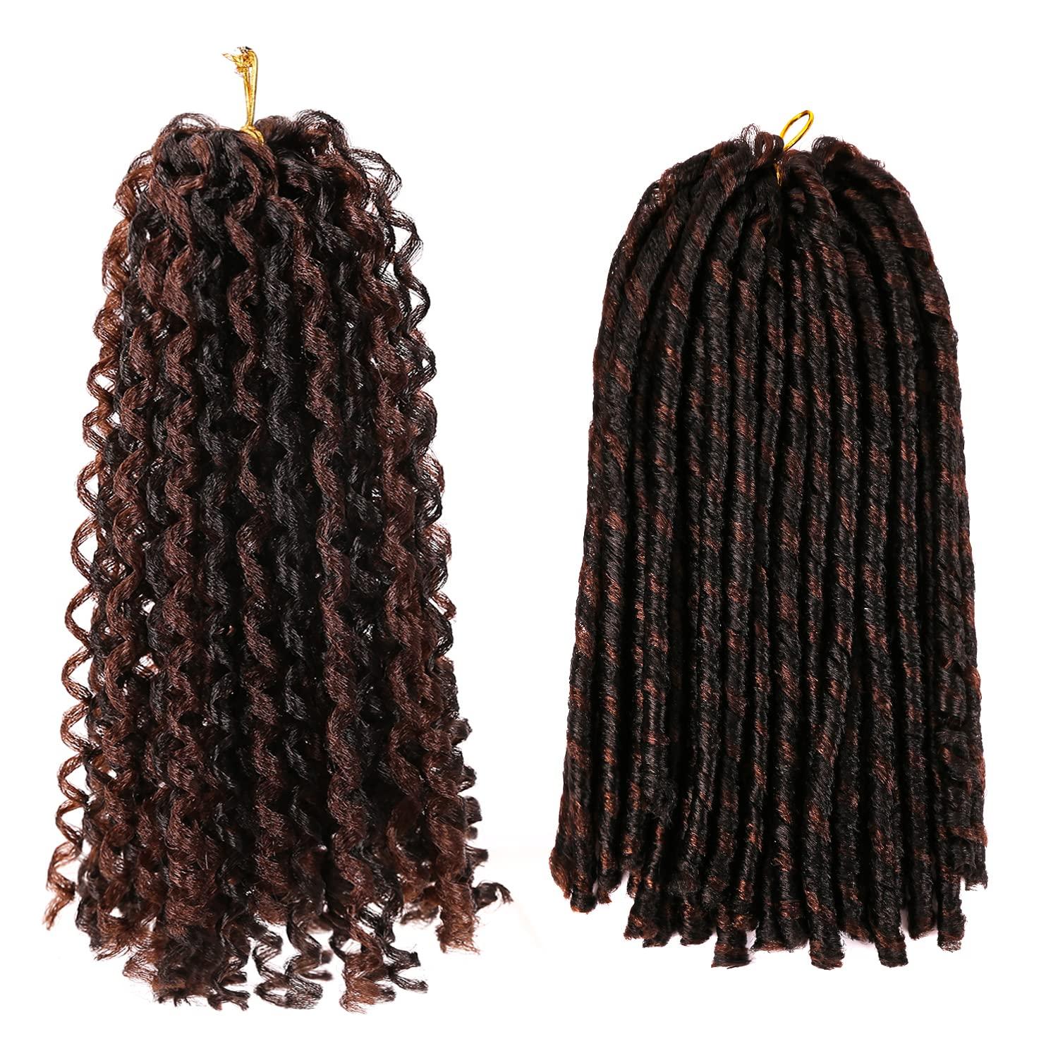 ZQIAN BEAUTY Urban Soft Dread Crochet Hair - 4 Packs Straight Faux Locs Crochet Hair Soft Dreadlocks Locs Crochet Soft Locs Faux Locs Braids 2 STYLE in ONE (4 Packs,#4-30)