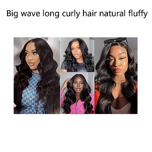 SAFWEL 28 Inch Curly Lace Front Wig Sexy Women Long Hair Big Wave Long Curly Wigs High Temperature Synthetic for Party Vacation (Color : Brown)