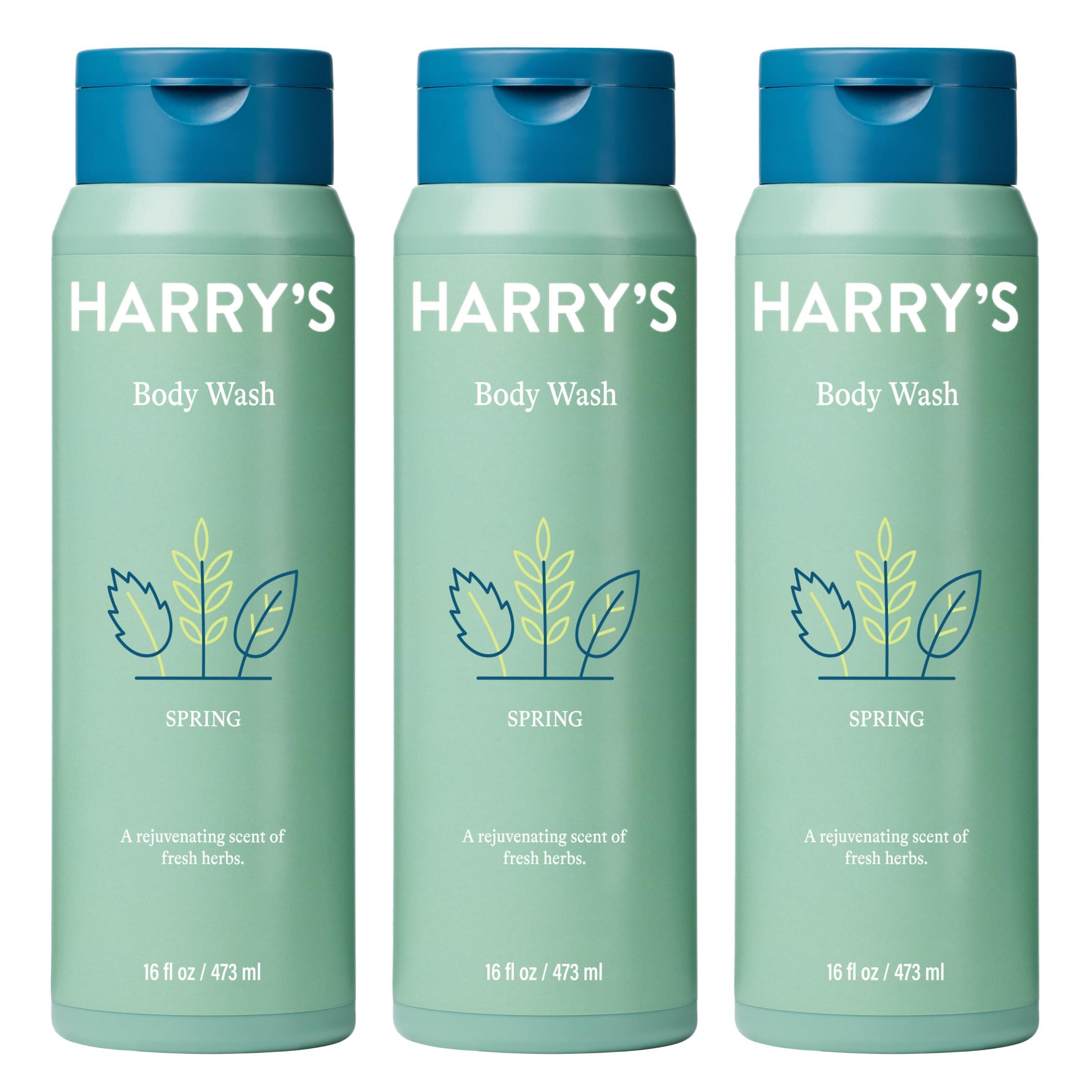 Harry\'s Harry\'s Men\'s Body Wash Shower Gel - Spring, 16 Fl Oz (Pack of 3)