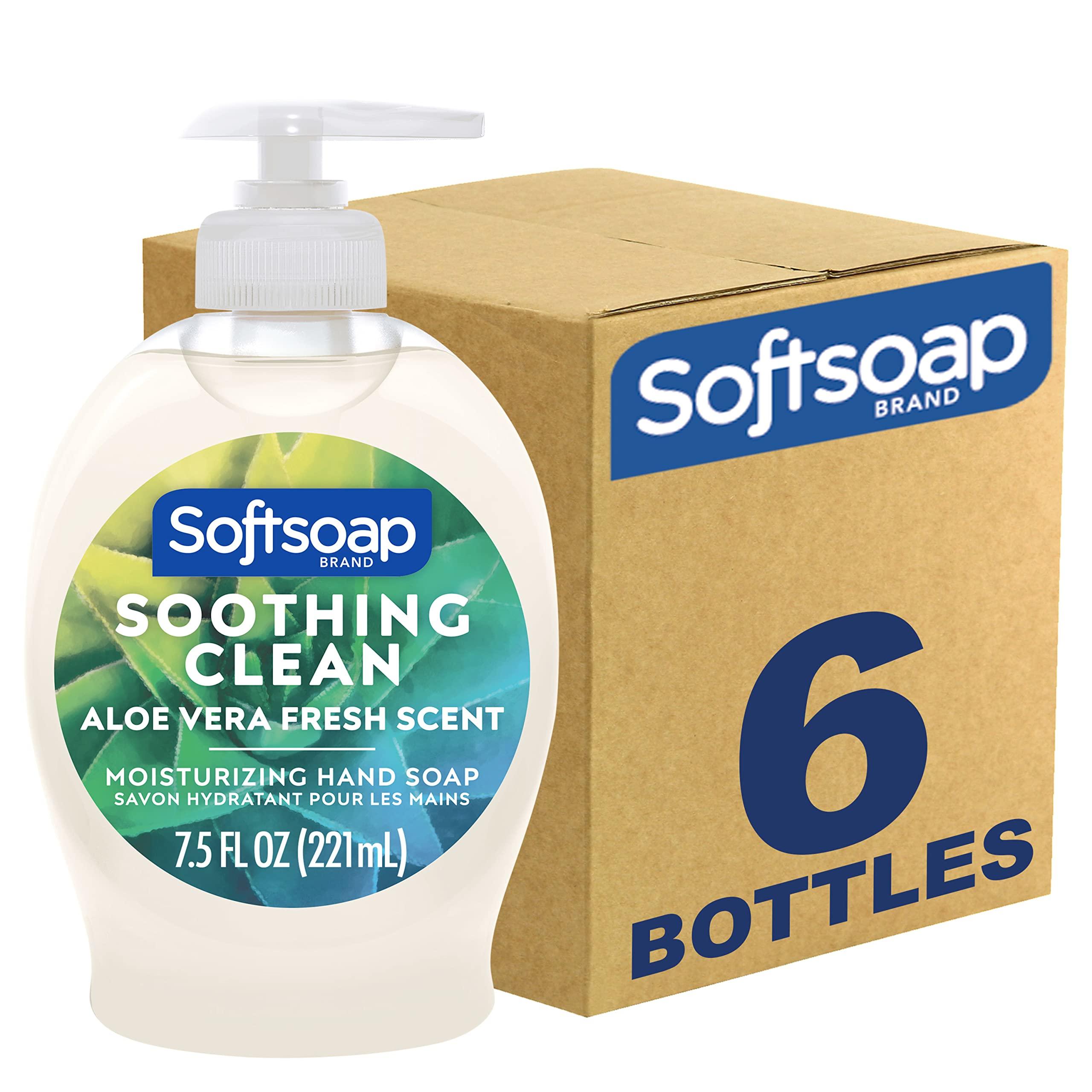 Softsoap Softsoap Coconut & Hibiscus and Aloe Vera Liquid Hand Soaps, 11.25 Fl Oz and 7.5 Fl Oz (Packs of 6)