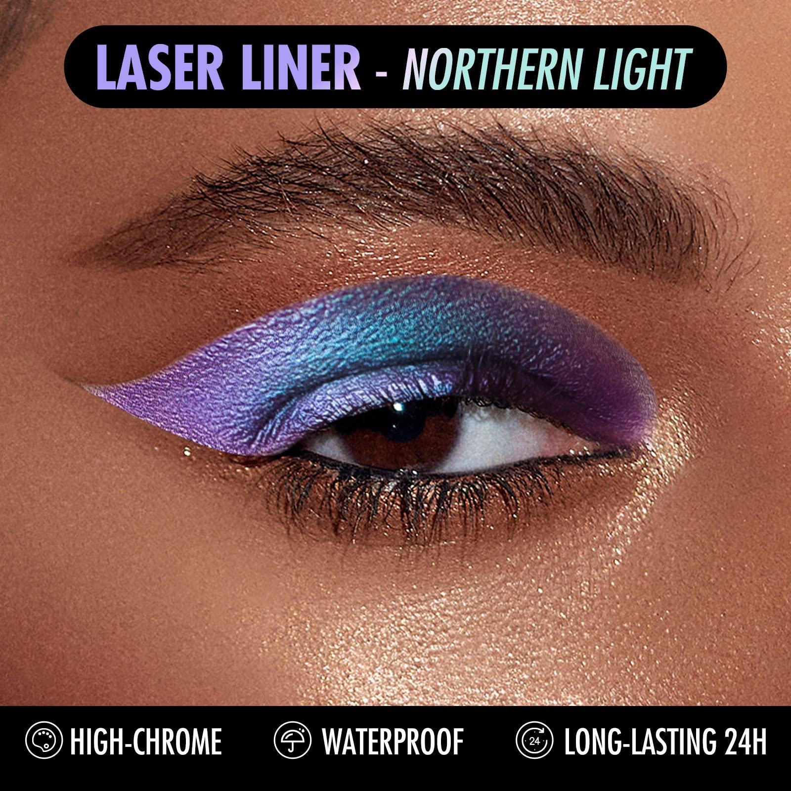 BEPHOLAN BEPHOLAN Eyeliner Pencil and Eyeshadow Palette,Purple Eyeliner,Blue Purple Shifting Colors Glitter Waterproof Eyeliner,24h Long-Lasting Metallic Colored Eyeliner Pen,Purple-Blue Shifting