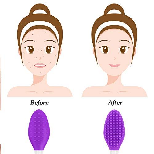 Aooba Aooba 6PCS Lip Scrub Brush, Double-Sided Soft Silicone Exfoliating Lips Brushes Tool for Smoother Skin and Lip Exfoliator Treatment