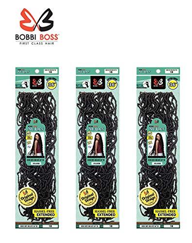 BOBBI BOSS Bobbi Boss Synthetic Crochet Braid NU LOCS 36 2x (3-Pack, BT4/3327)