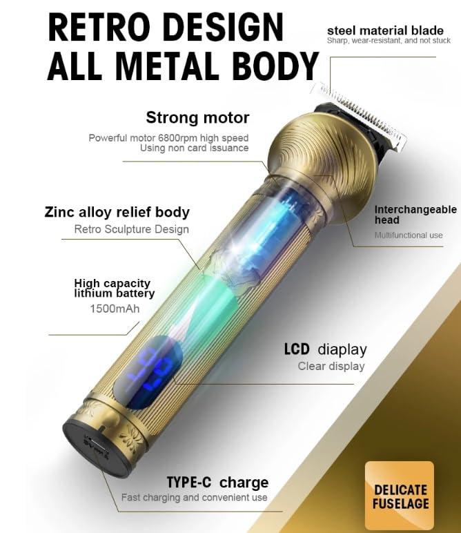 ADANTI ADANTI Hair Clippers for Men, High-end Hair Clippers for Exclusive Body Hair Trimming for Premium Salons Men\'s Shaving Machine Barber Accesories