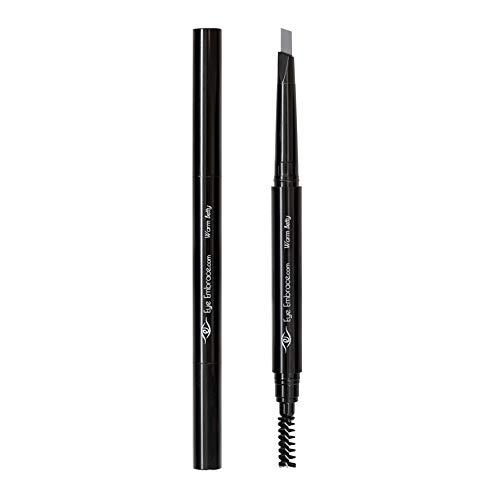 Eye Embrace Eye Embrace Warm Betty: Light Gray Eyebrow Pencil – Waterproof, Double-Ended Automatic Angled Tip & Spoolie Brush, Cruelty-Free